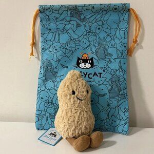 Jellycat AMUSEABLE PEANUT Authentic Soft Plush Toy Fun CUTE Food Collectible NWT
